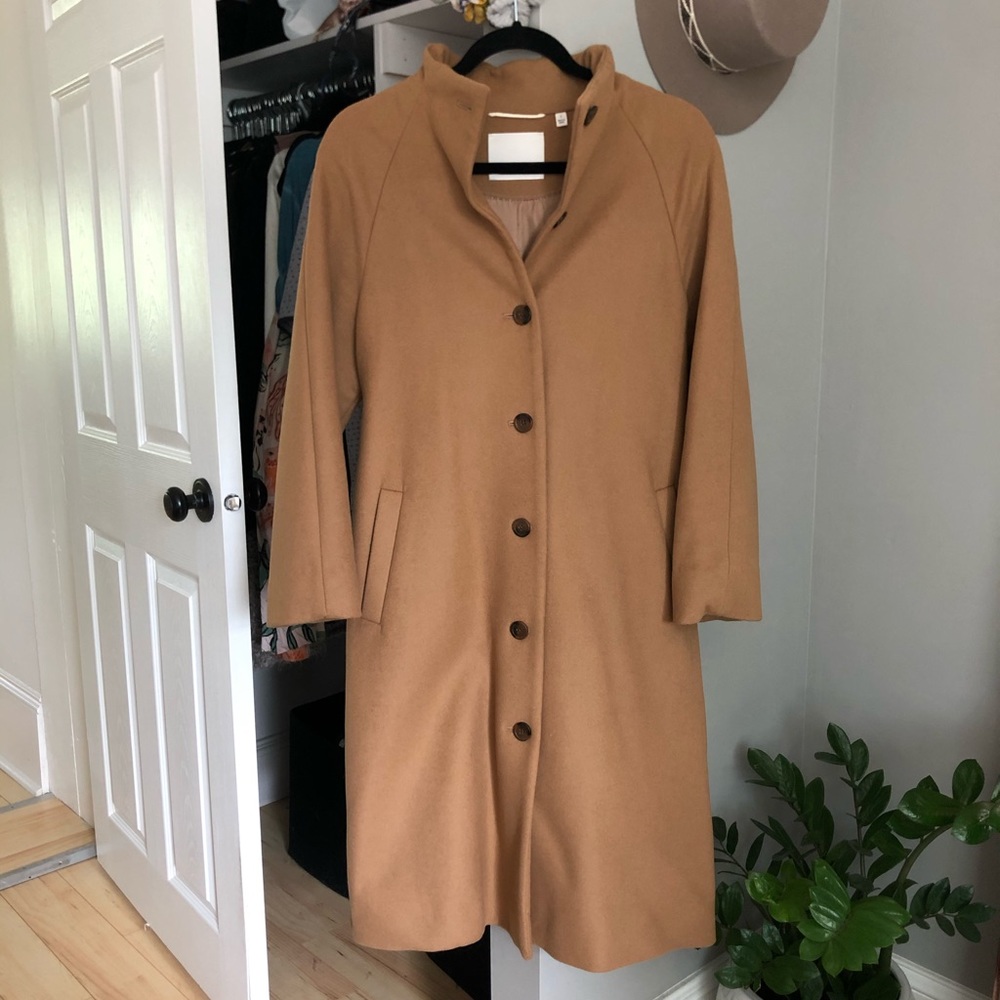 Wilfred wool/cashmere blend peacoat